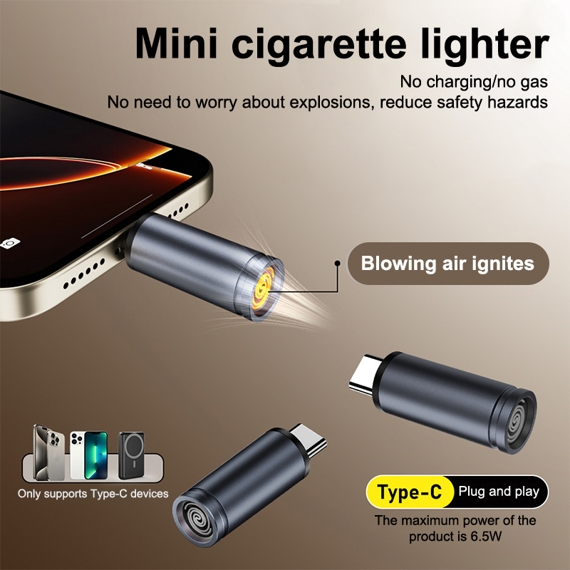 Portable Type C Mini Lighter,  - Spark Plug review and price
